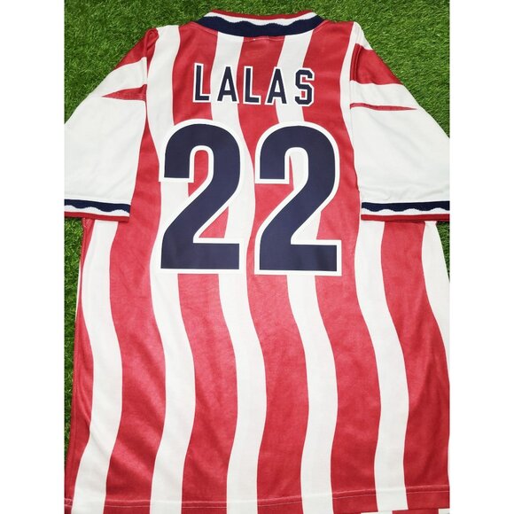 Lalas USA US 1994 WC Home Soccer Jersey Shirt XL